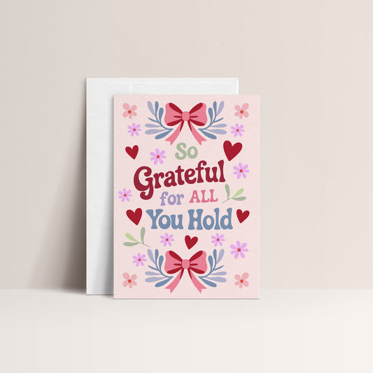 Gratitude Mother's Day Note Card