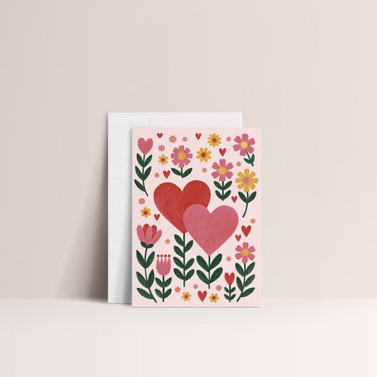 'Heart-Connected' Note Card