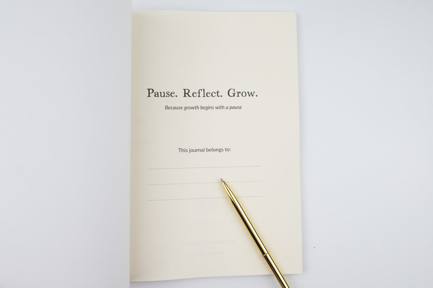 Pause, Reflect, Grow - Dot Grid Journal