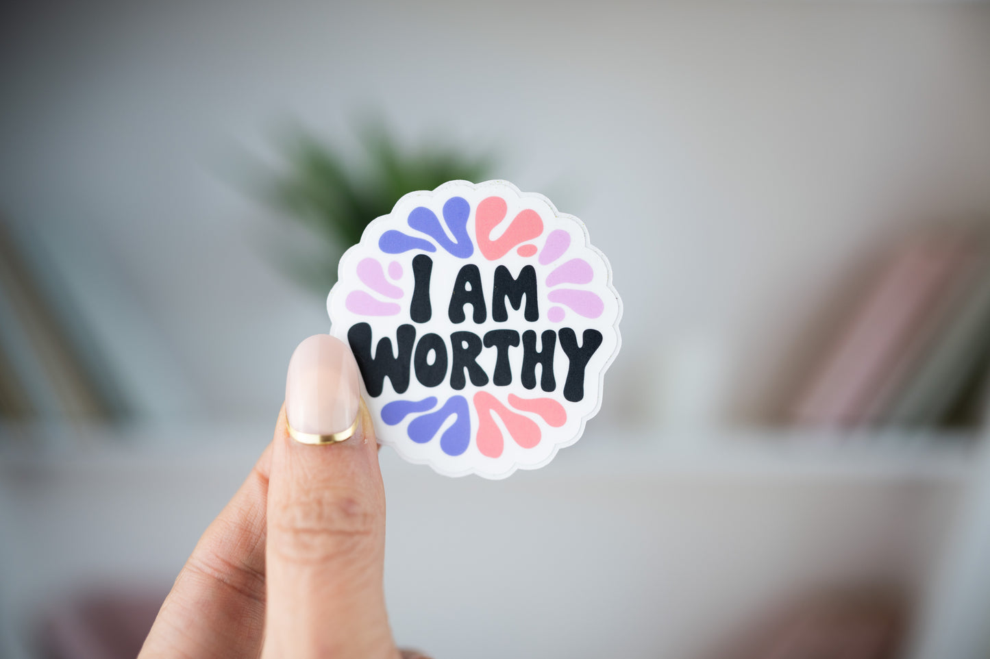 I Am Worthy Vinyl Sticker