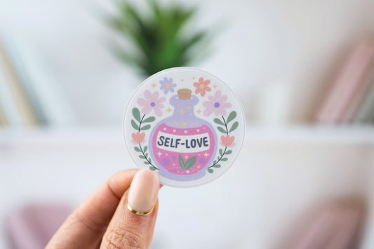 Self-Love Potion Bottle Vinyl Sticker