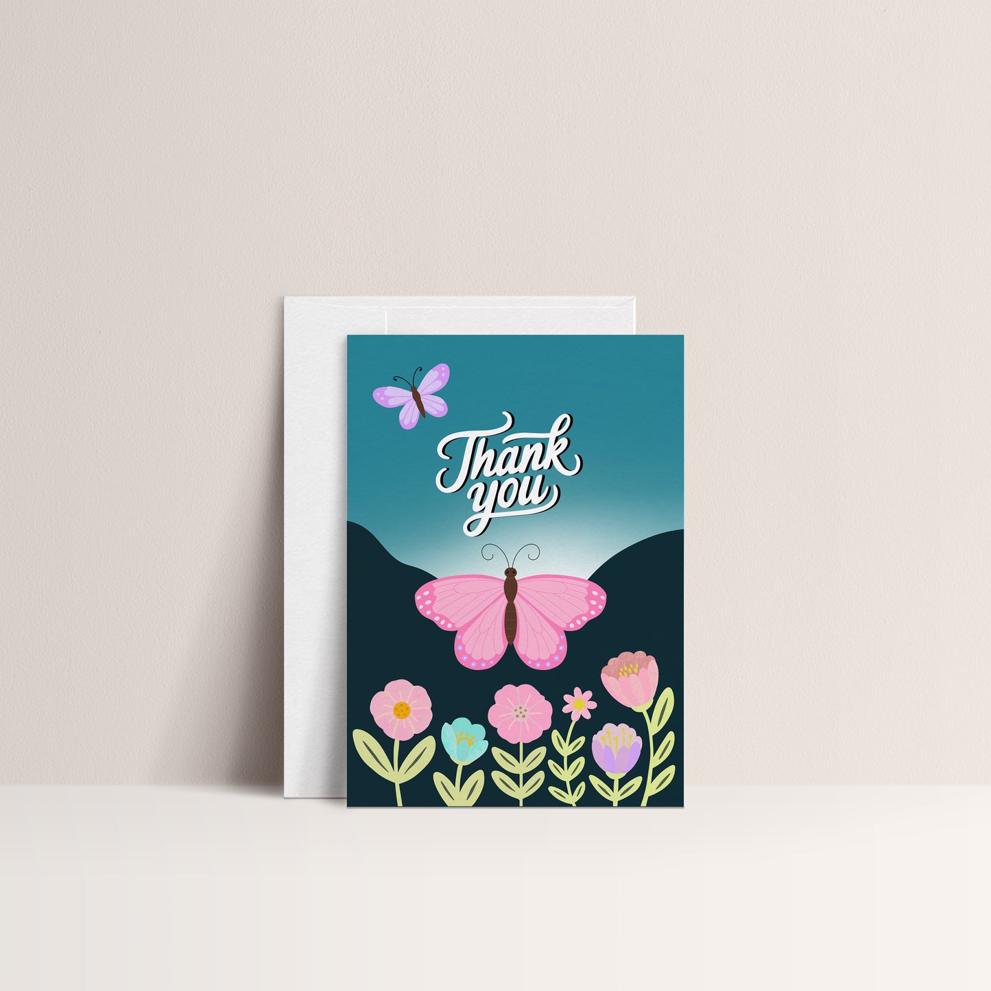 Butterfly Thank You Card