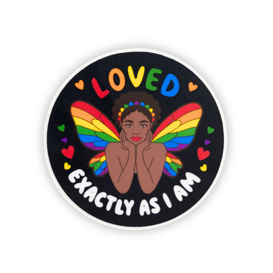Loved As I Am PRIDE Bipoc Vinyl Sticker