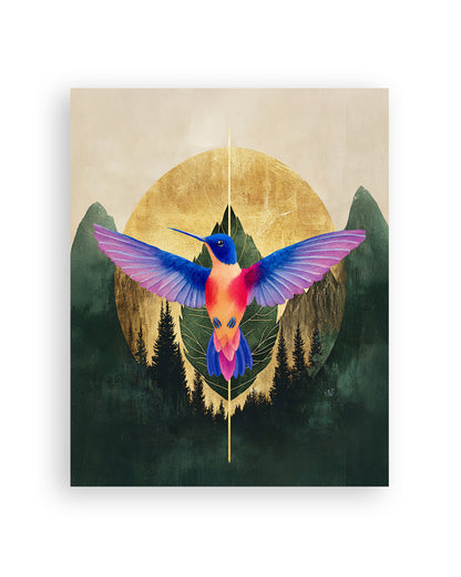 'Hummingbird Mountain' Art Print
