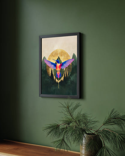 'Hummingbird Mountain' Art Print