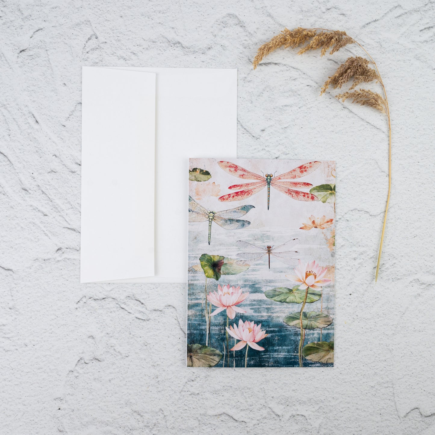 Dragonfly Pond Note Card
