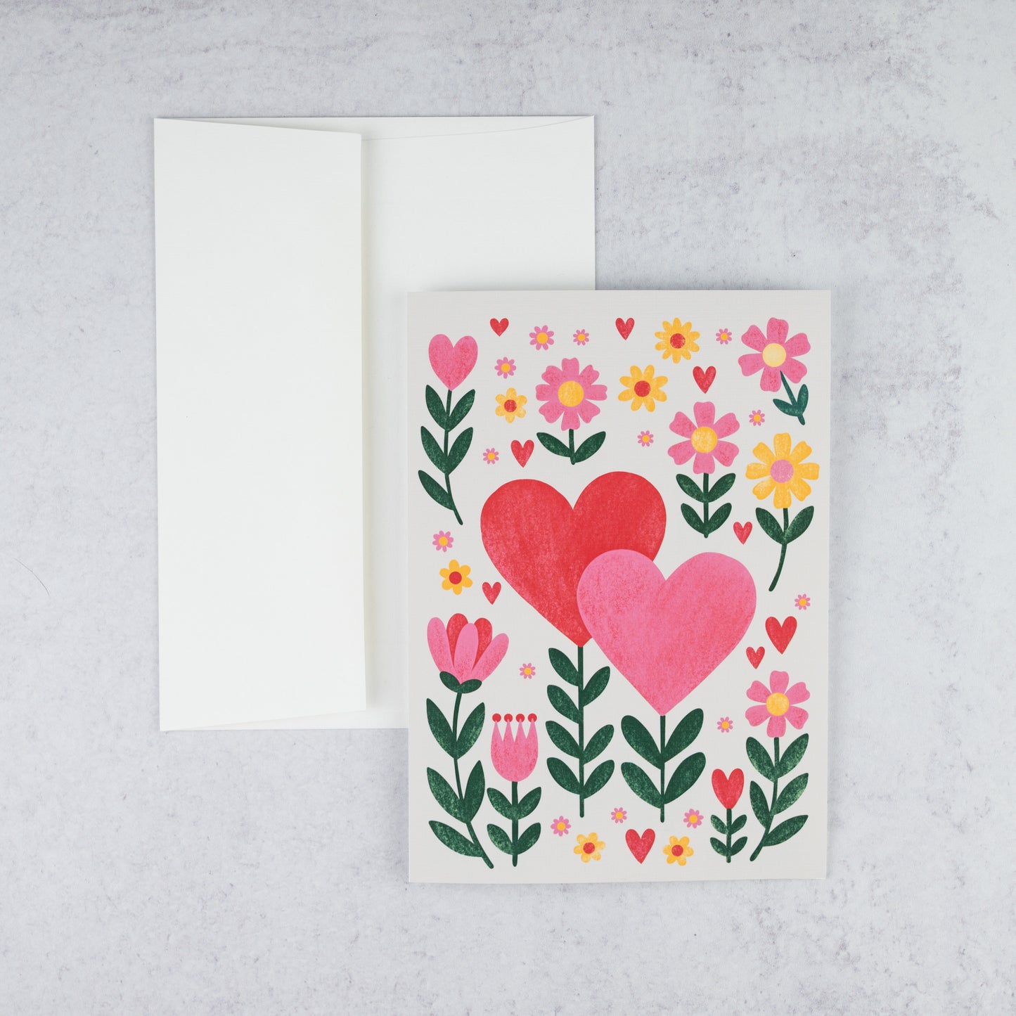 'Heart-Connected' Note Card