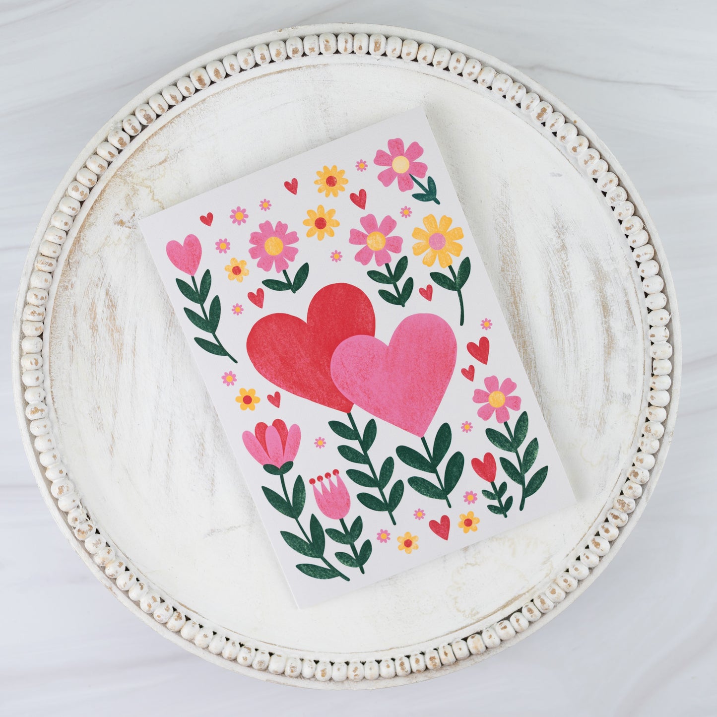 'Heart-Connected' Note Card