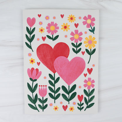 'Heart-Connected' Note Card
