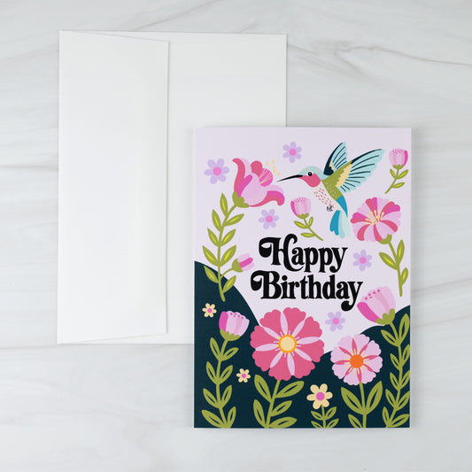 'Hummingbird Birthday' Note Card