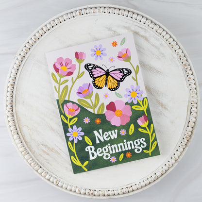 'New Beginnings' Note Card