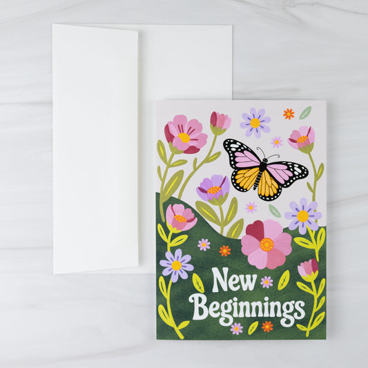 'New Beginnings' Note Card