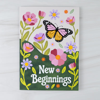 'New Beginnings' Note Card