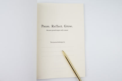 Pause, Reflect, Grow - Dot Grid Journal