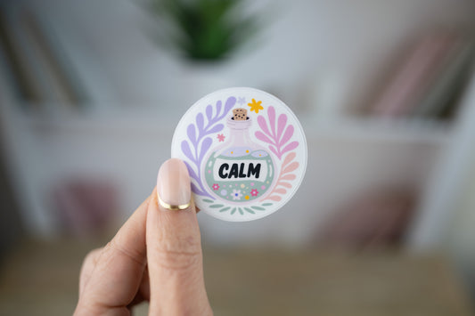 Calm Potion Bottle Vinyl Sticker