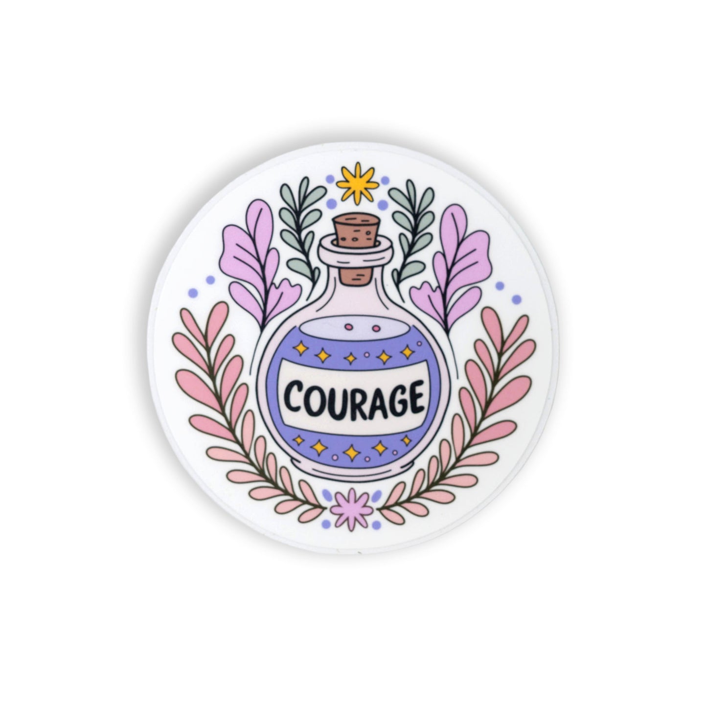 Courage Potion Bottle Vinyl Sticker