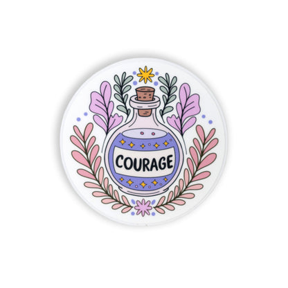Courage Potion Bottle Vinyl Sticker