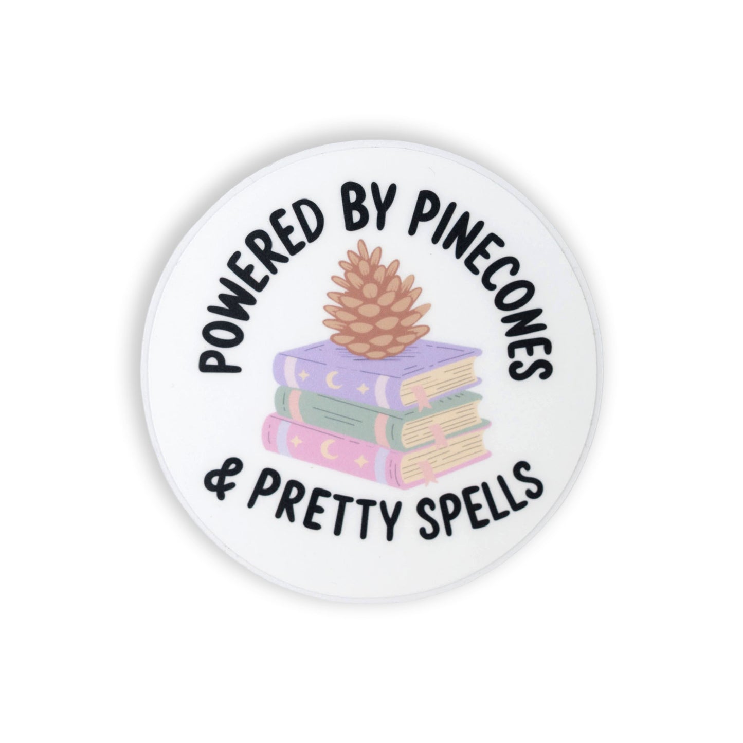 Powered by Pinecones Vinyl Sticker