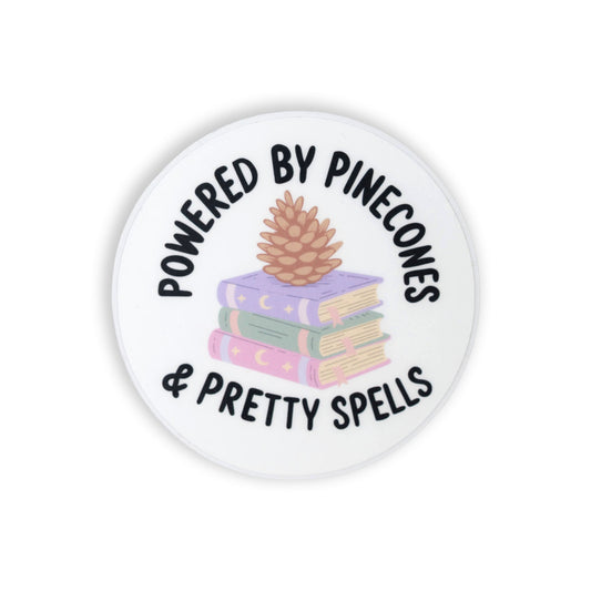Powered by Pinecones Vinyl Sticker