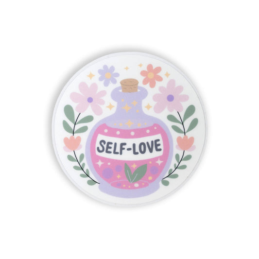 Self-Love Potion Bottle Vinyl Sticker