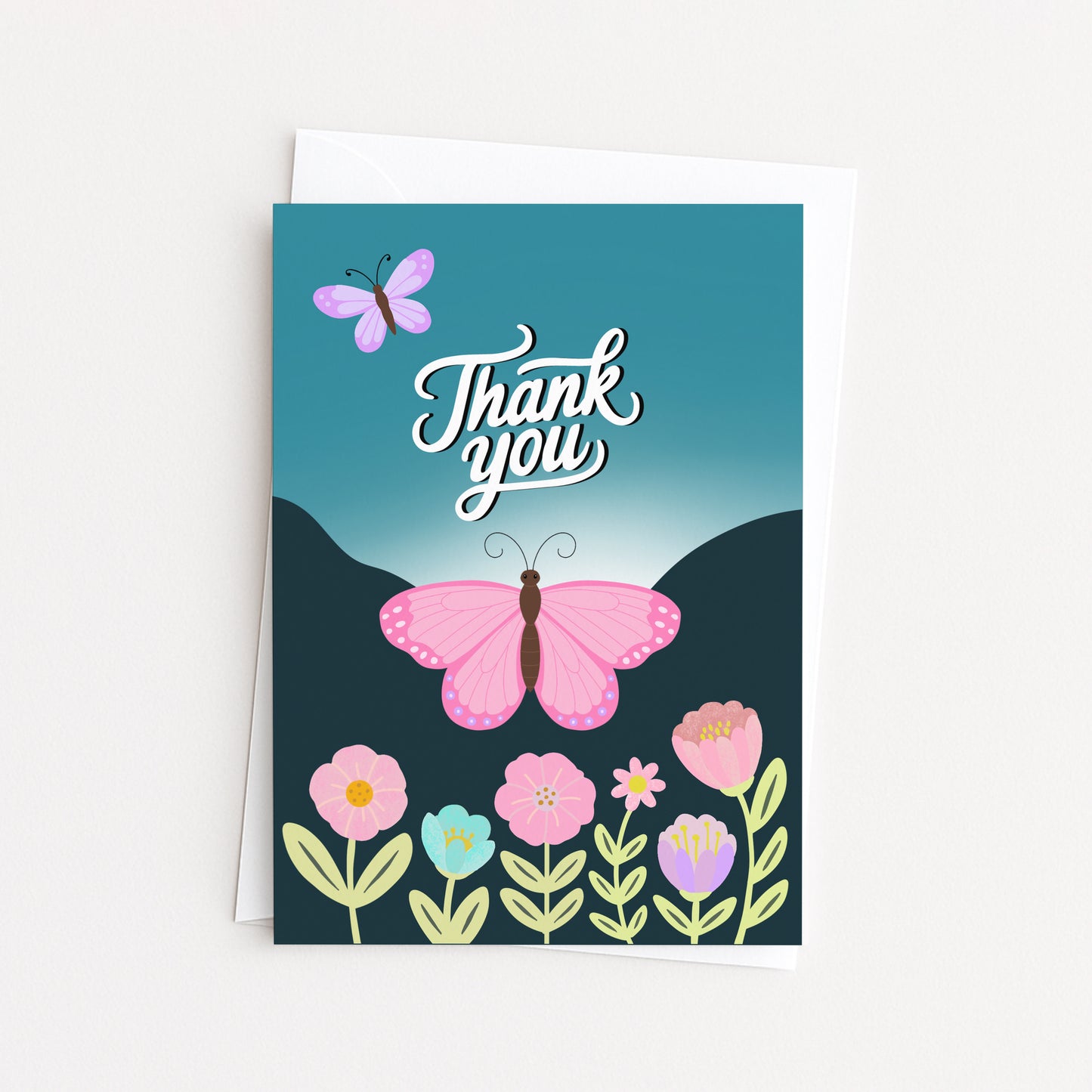 Butterfly Thank You Card