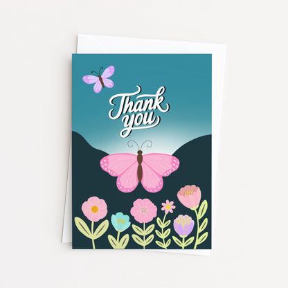 Butterfly Thank You Card