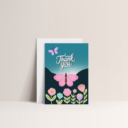 Butterfly Thank You Card